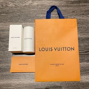 Louis Vuitton Gift Bag, Card Slip, Au Hasard Fragrance Box